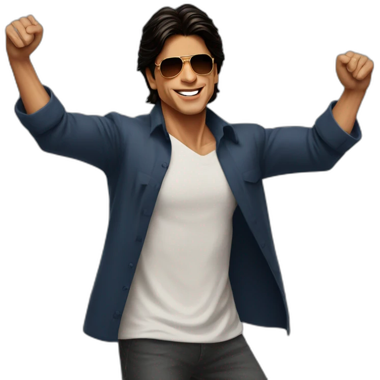 Shahrukh khan spreading his arms emoji