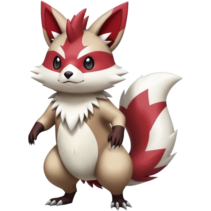  Zigzagoon-Furret-Zangoose-Hybrid (Full body) emoji