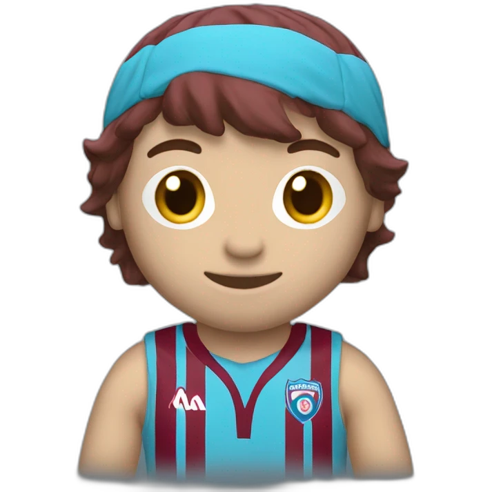 Burgundy blue striped Trabzonspor jersey emoji