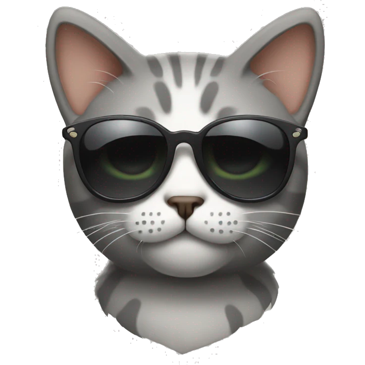 Cat with sunglasses emoji