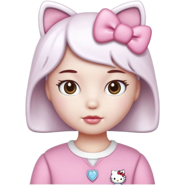  hello kitty style Human like emoji