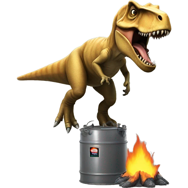T. rex passing gas emoji