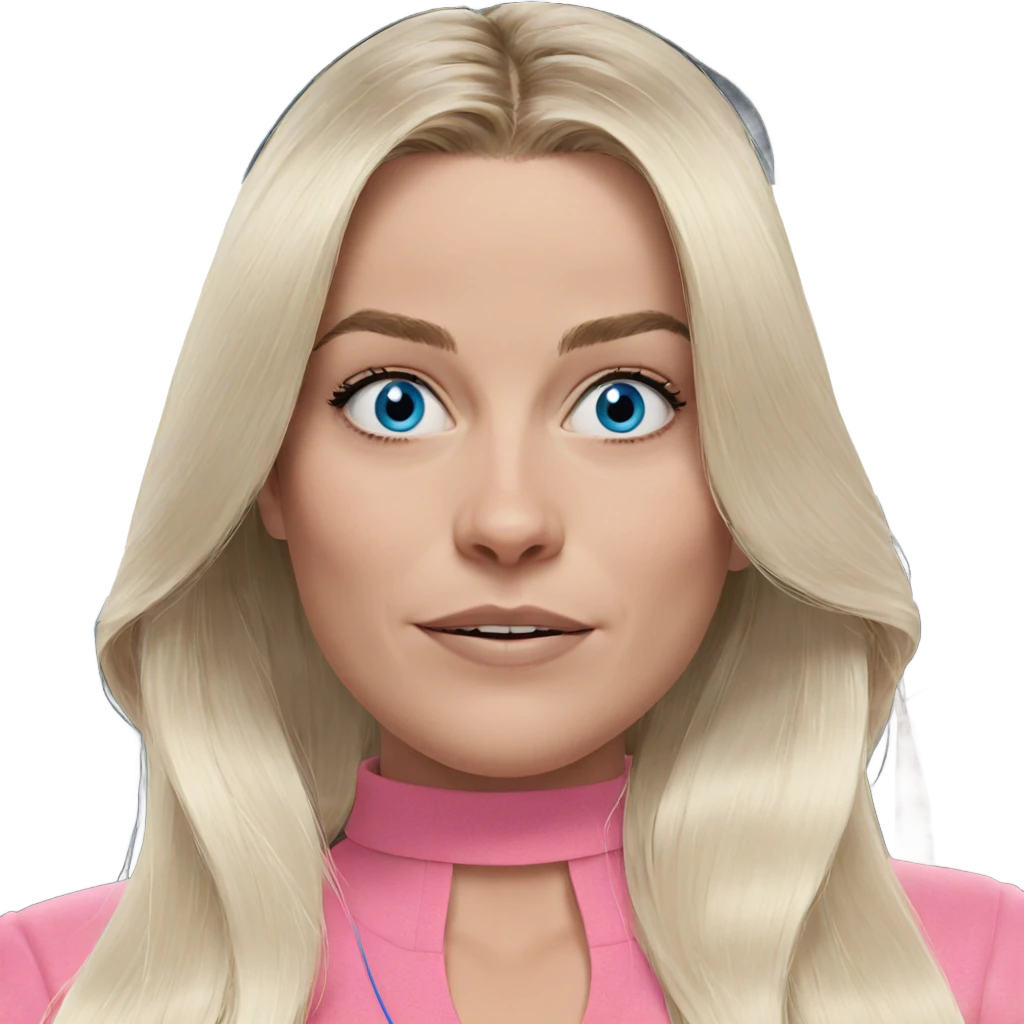 blonde girl with blue eyes emoji