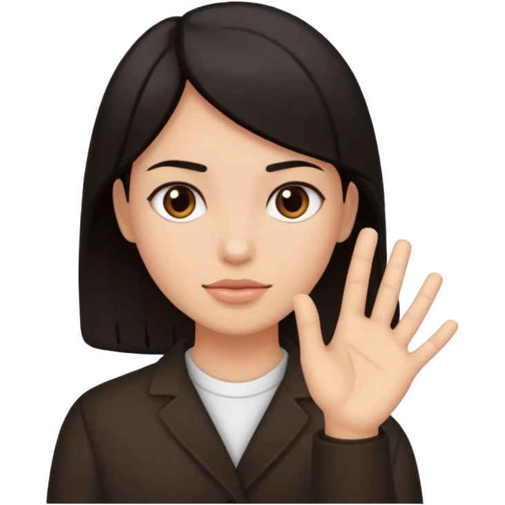 persona negando con la mano  emoji