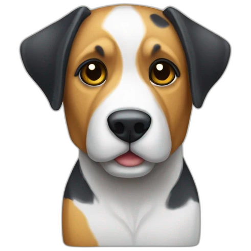 perro armando cubo de rubik emoji