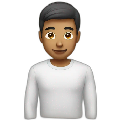 A guy doing a emoji