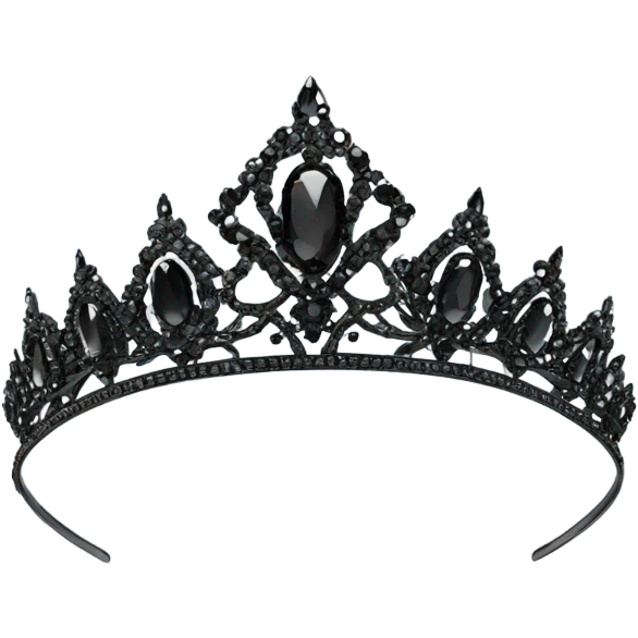 Black tiara emoji