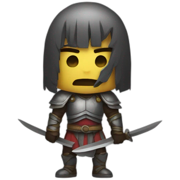 Enemy mini warrior  emoji