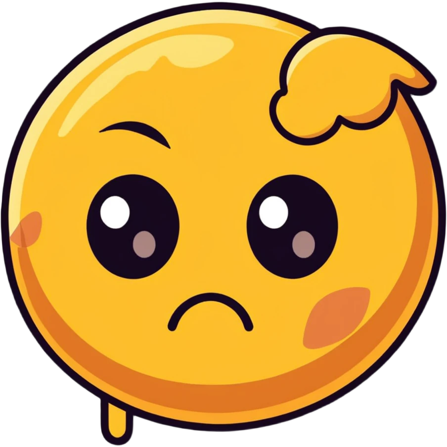 cartoon eye with small crusty booger in the corner, sleepy eye with crusty discharge emoji