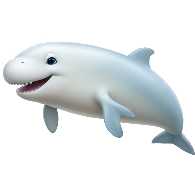 white beluga emoji