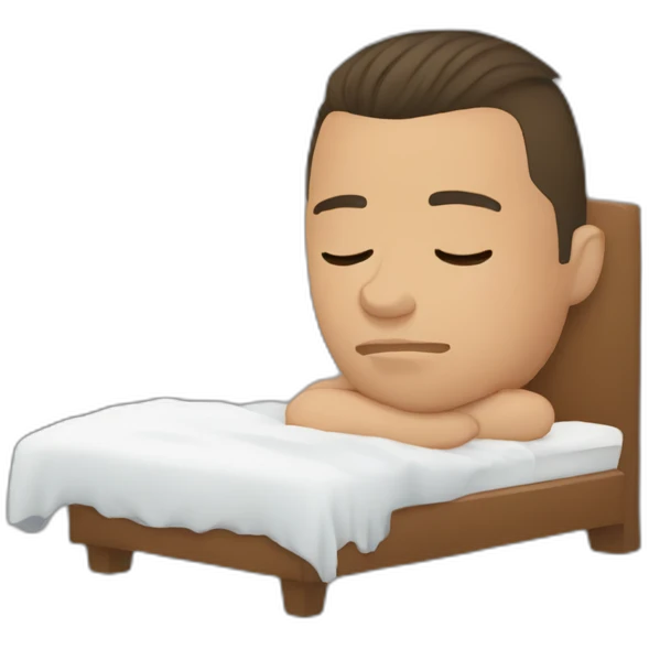 ronaldo entrain de dormir emoji