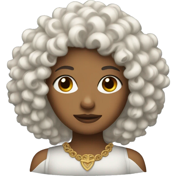 curly haired queen emoji