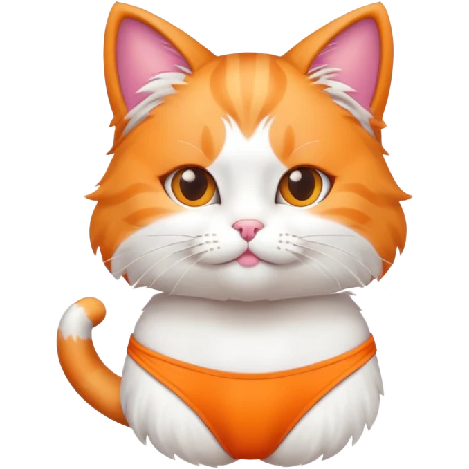 cat wearing bikini emoji