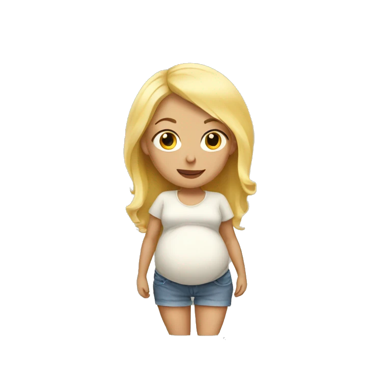 blond pregnant  emoji
