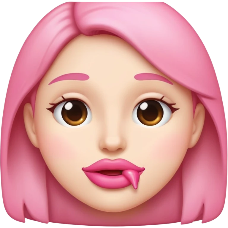 female lower lips emoji