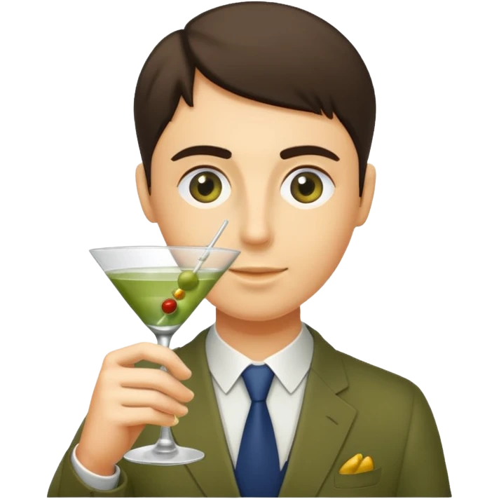 Drinking martini  emoji