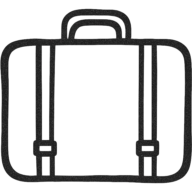 a suitcase emoji