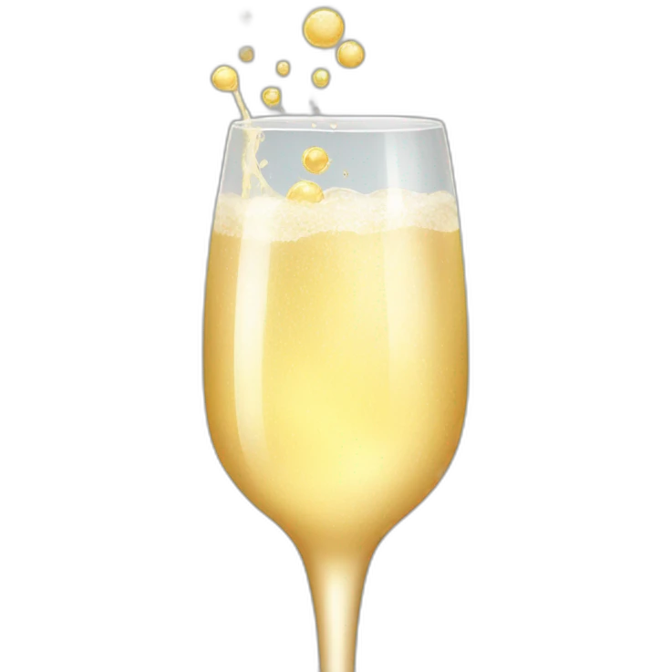 champagne pop emoji