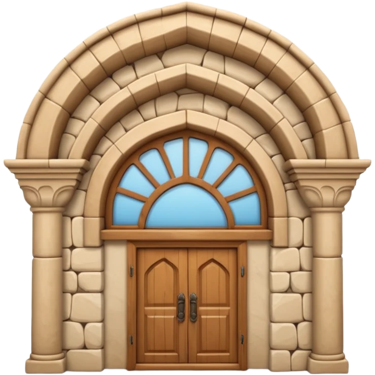 3D Apple-style emoji of a full traditional Turkish han building, showing the entire stone structure with arches, wooden doors, and windows. Rounded, glossy, smooth, soft shadows, white background.








 emoji