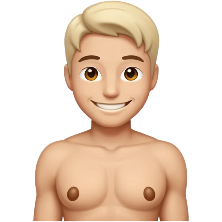A face smirking and wearing a thong emoji