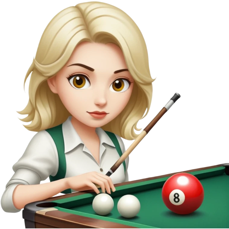 Woman play biljard  emoji