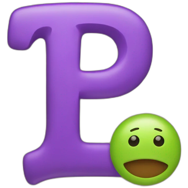 the letter t and p next to eachother merged emoji