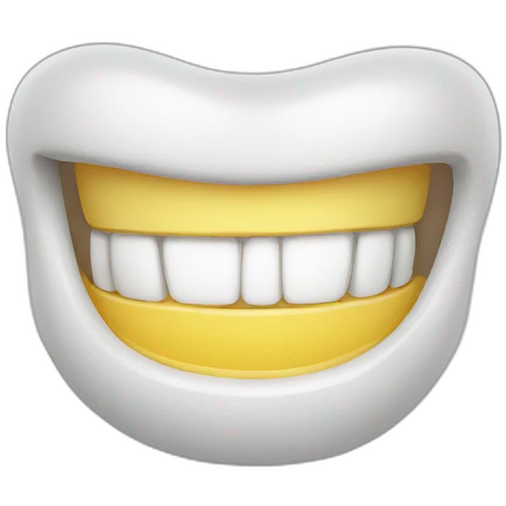 Smiling teeth emoji