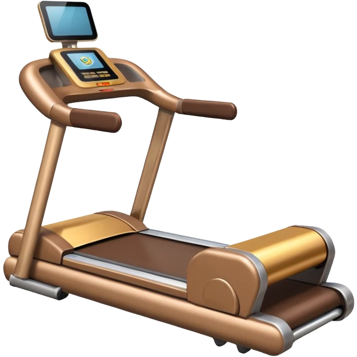 Brown running machine emoji
