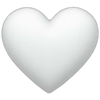 White heart emoji