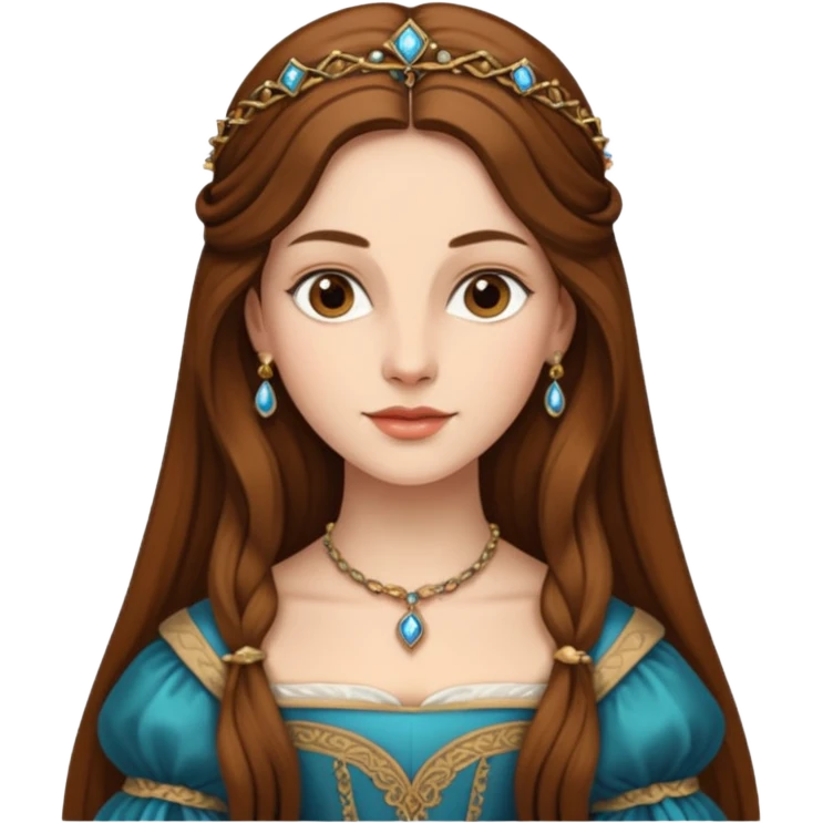 Renaissance lady emoji