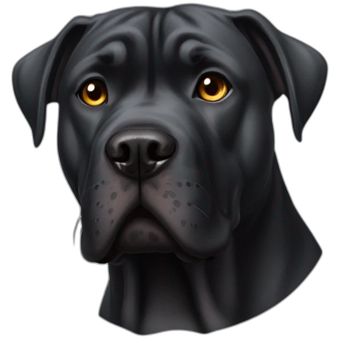 Black cane corso  emoji
