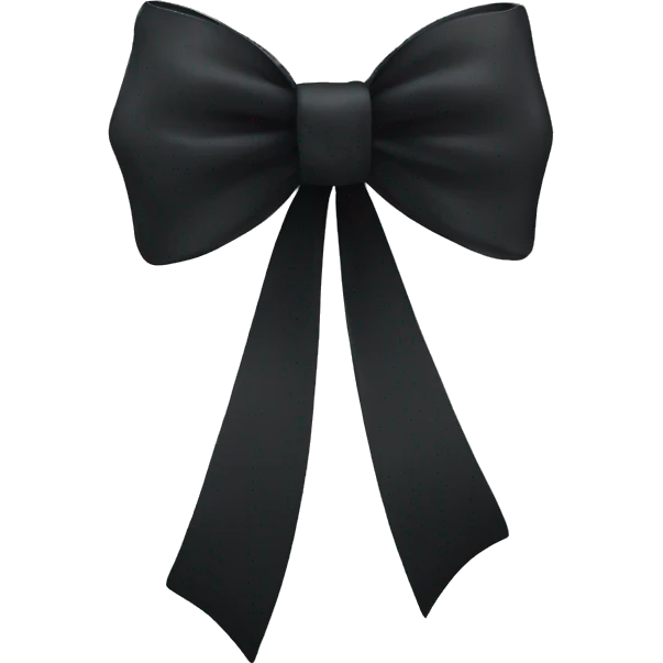Black bow emoji
