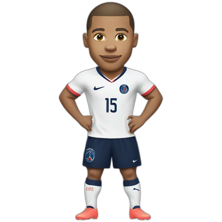 kylian mbappe, psg, buff, world cup, soccer emoji