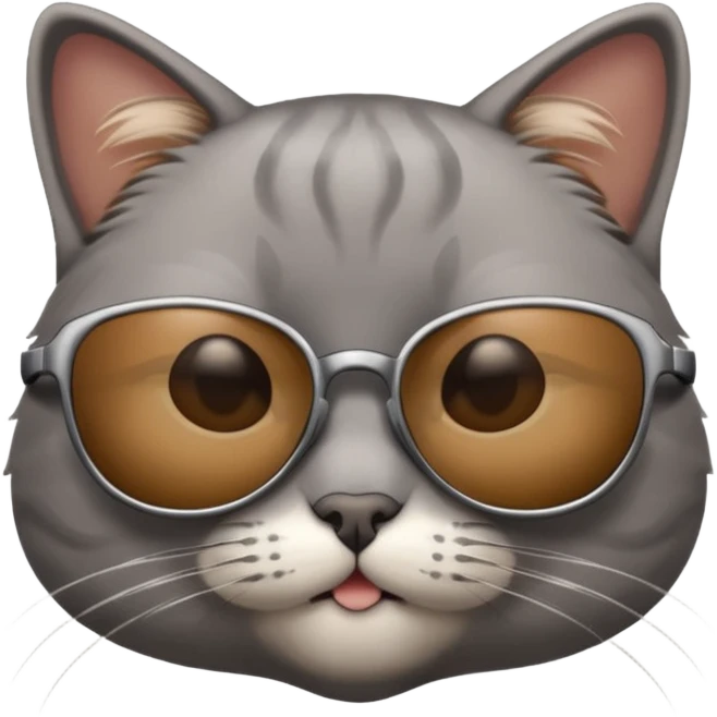 Cat wearing sunglasses emoji