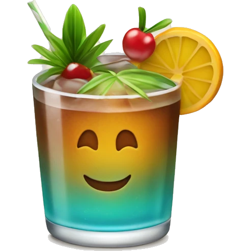 Mai tai cocktail emoji