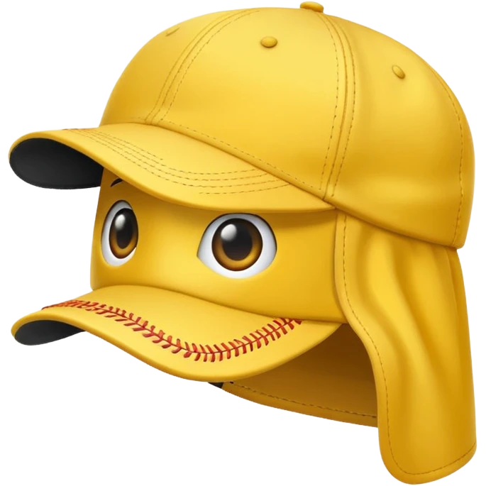 yellow baseball cap emoji