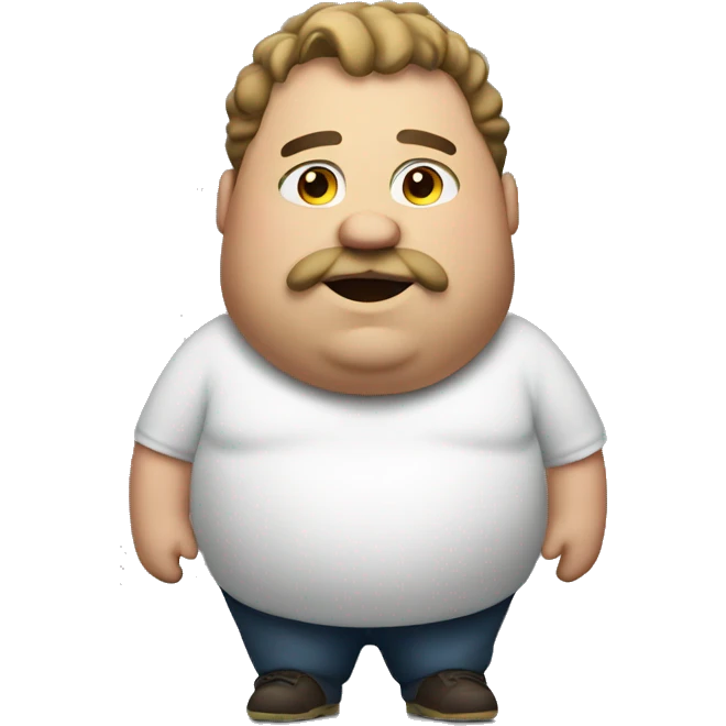 Fat guy emoji