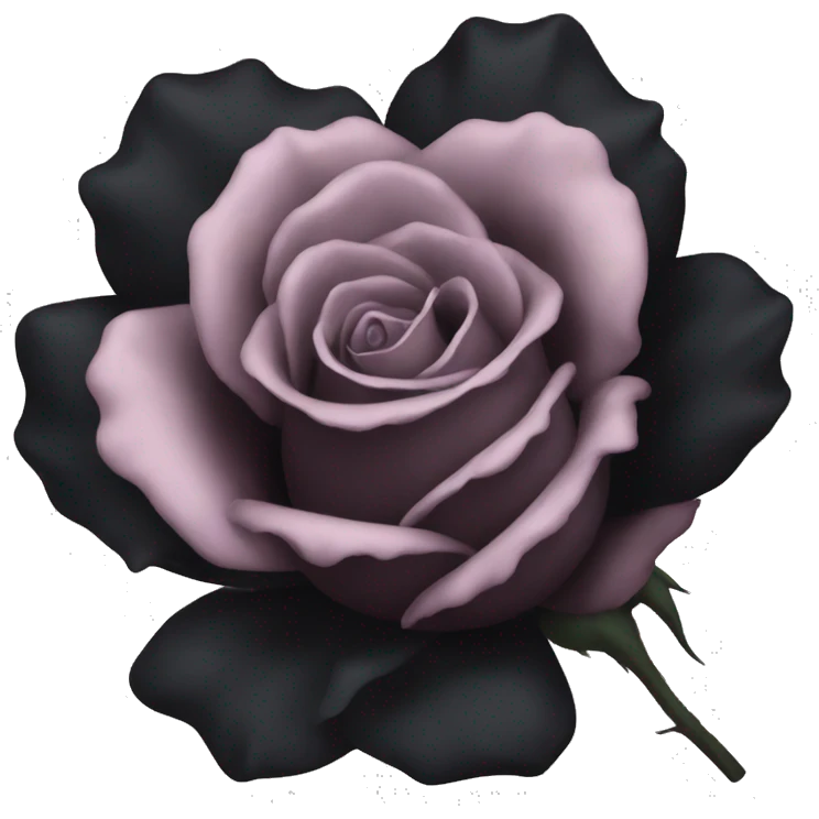 Black rose emoji