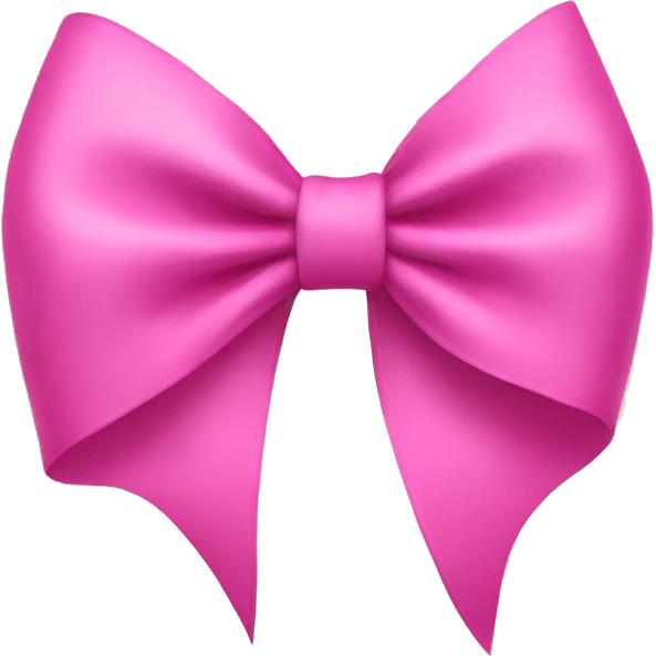 Pink bow emoji
