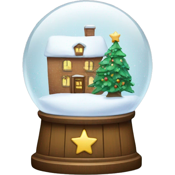 Christmas snowglobe emoji