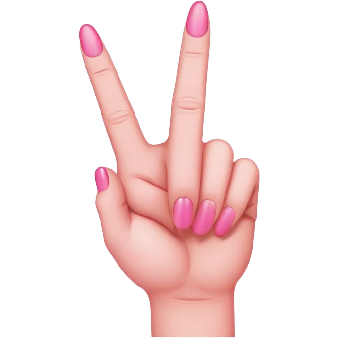 pink middle finger emoji