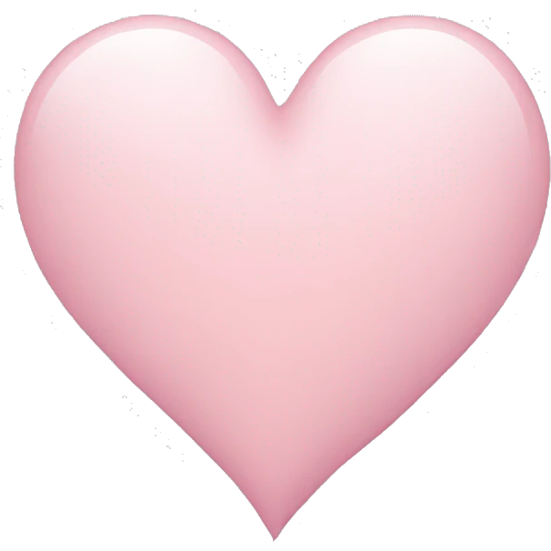 light pink heart emoji
