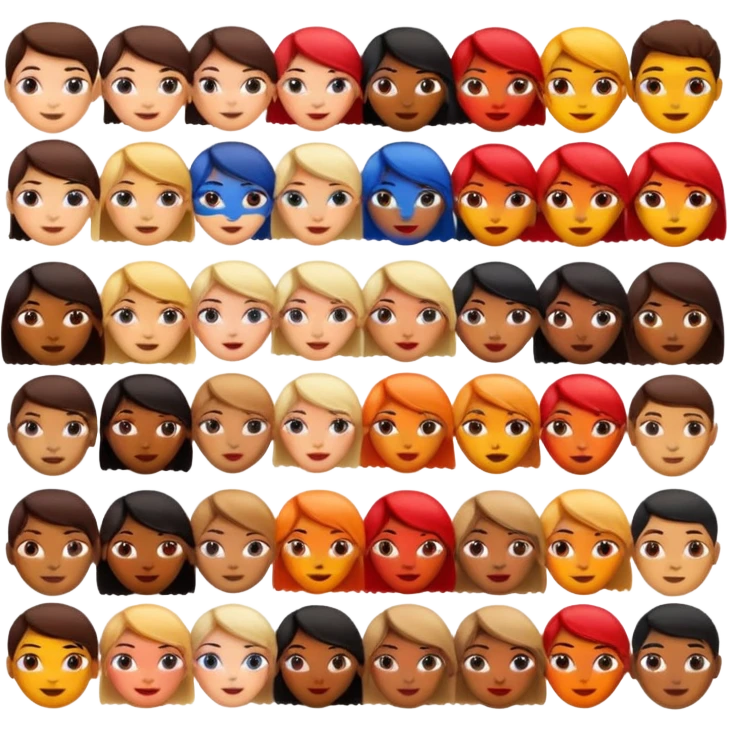 painted faces emoji