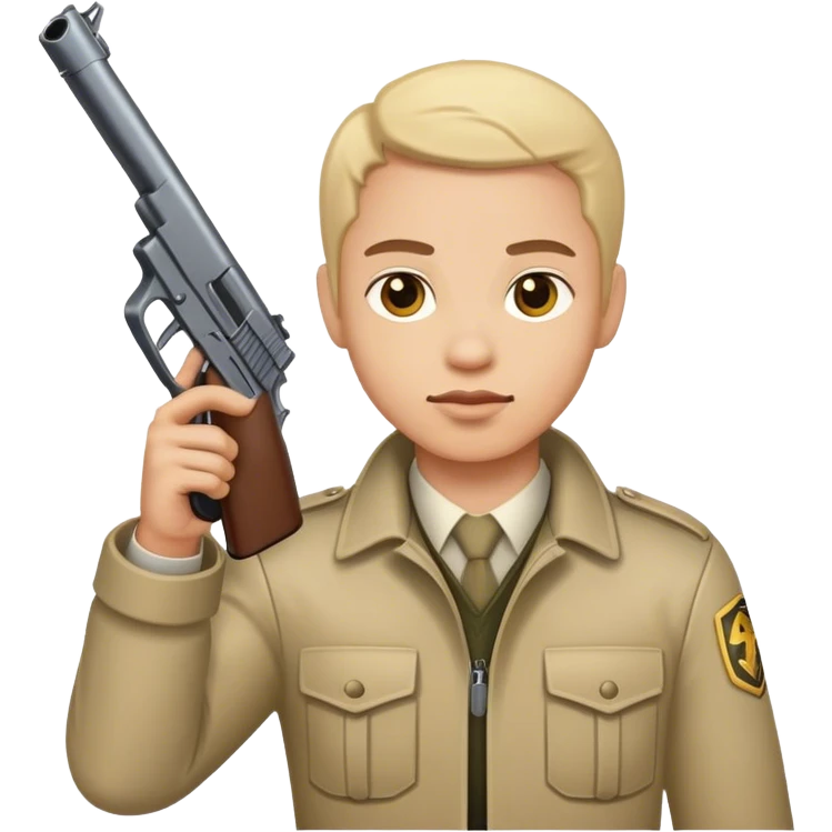 Signe pistolet vers le haut emoji