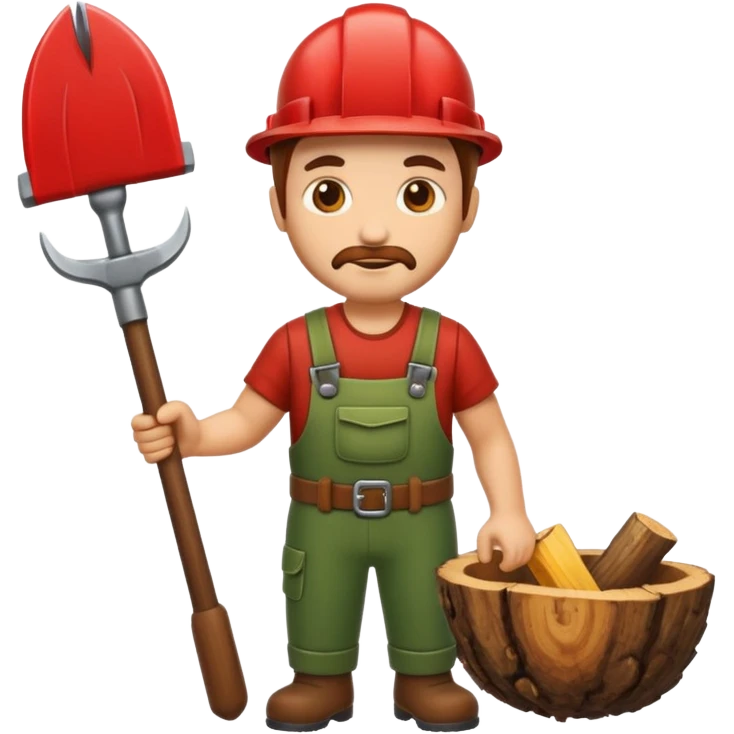woodcutter emoji