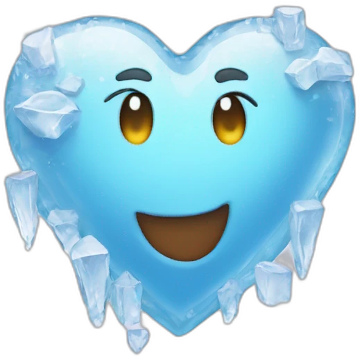 Iced heart emoji