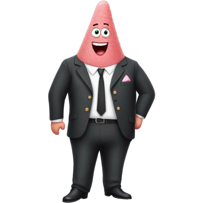 Patrick star in a suit emoji