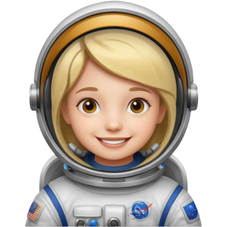 Astronaut girl Kid emoji