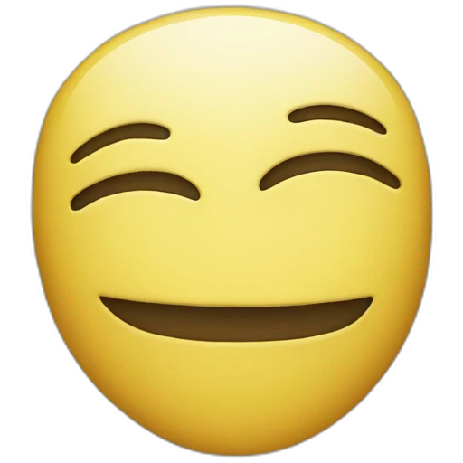 mask smiley flattened on top emoji