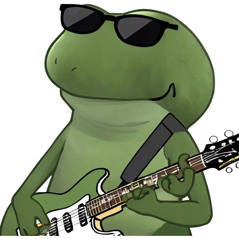 playing the electric guitar emoji